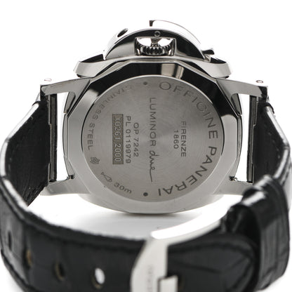 Panerai Stainless Steel Alligator 38mm Luminor Automatic Watch Grey PAM01247 4 of 6