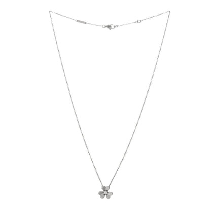 Van Cleef & Arpels 18K White Gold Diamond Mini Frivole Pendant Necklace 2 of 3