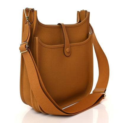 Hermes Taurillon Clemence Evelyne III PM Sesame 2 of 10