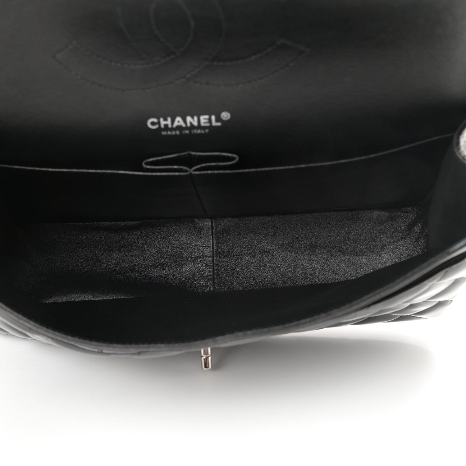 Chanel Patent Quilted Jumbo Double Flap Black 5 of 16