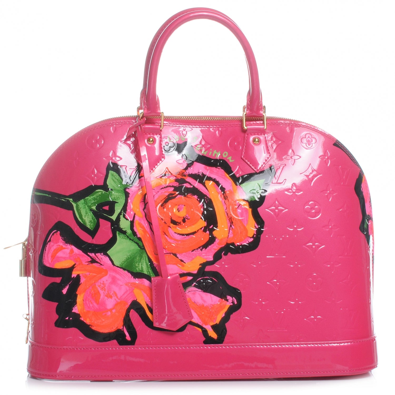 Louis Vuitton Vernis Roses Alma MM Rose Pop 1 of 8