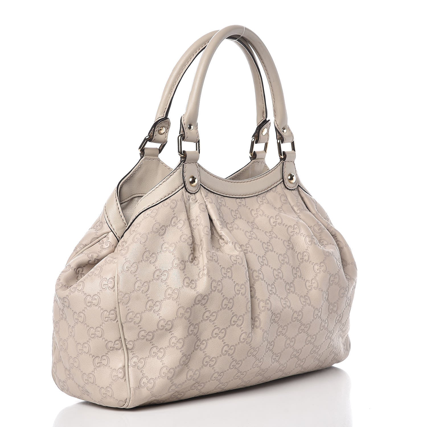 Gucci Guccissima Medium Sukey Tote Mystic White 4 of 16