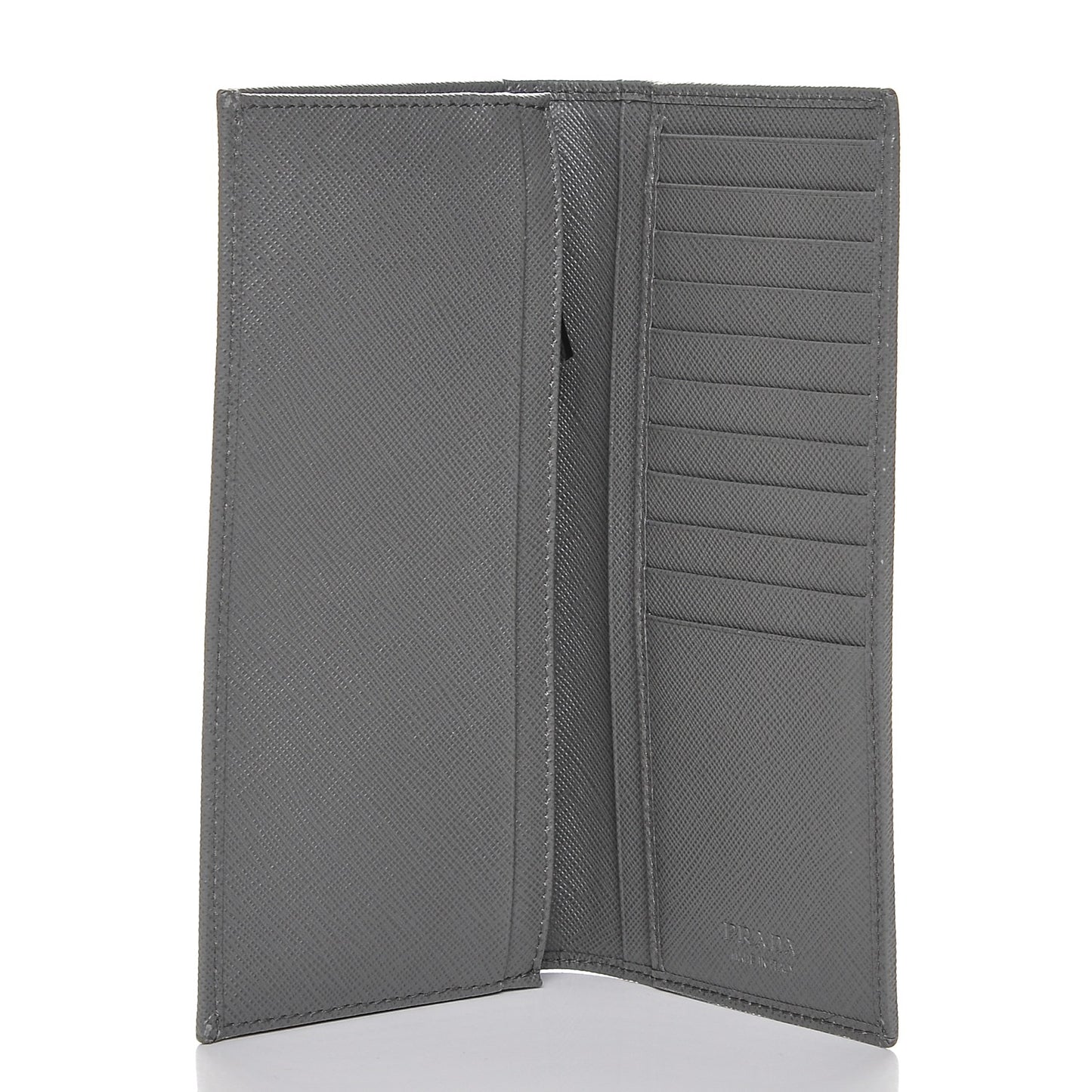 Saffiano Long Wallet Grey