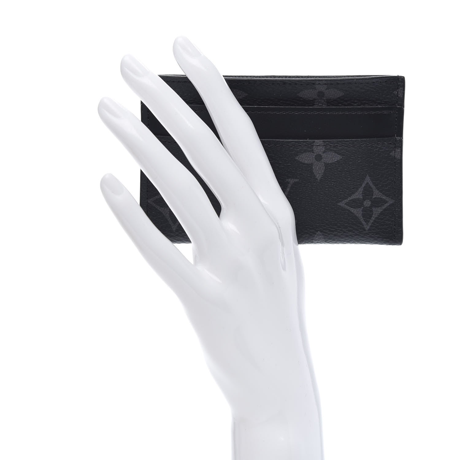 Louis Vuitton Monogram Eclipse Porte-Cartes Double Card Holder 2 of 8