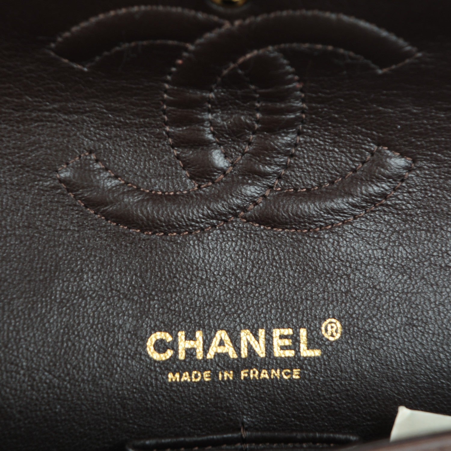 Chanel Lambskin Quilted Medium Double Flap Brown 6 of 12