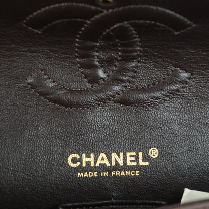 Chanel Lambskin Quilted Medium Double Flap Brown 6 of 12