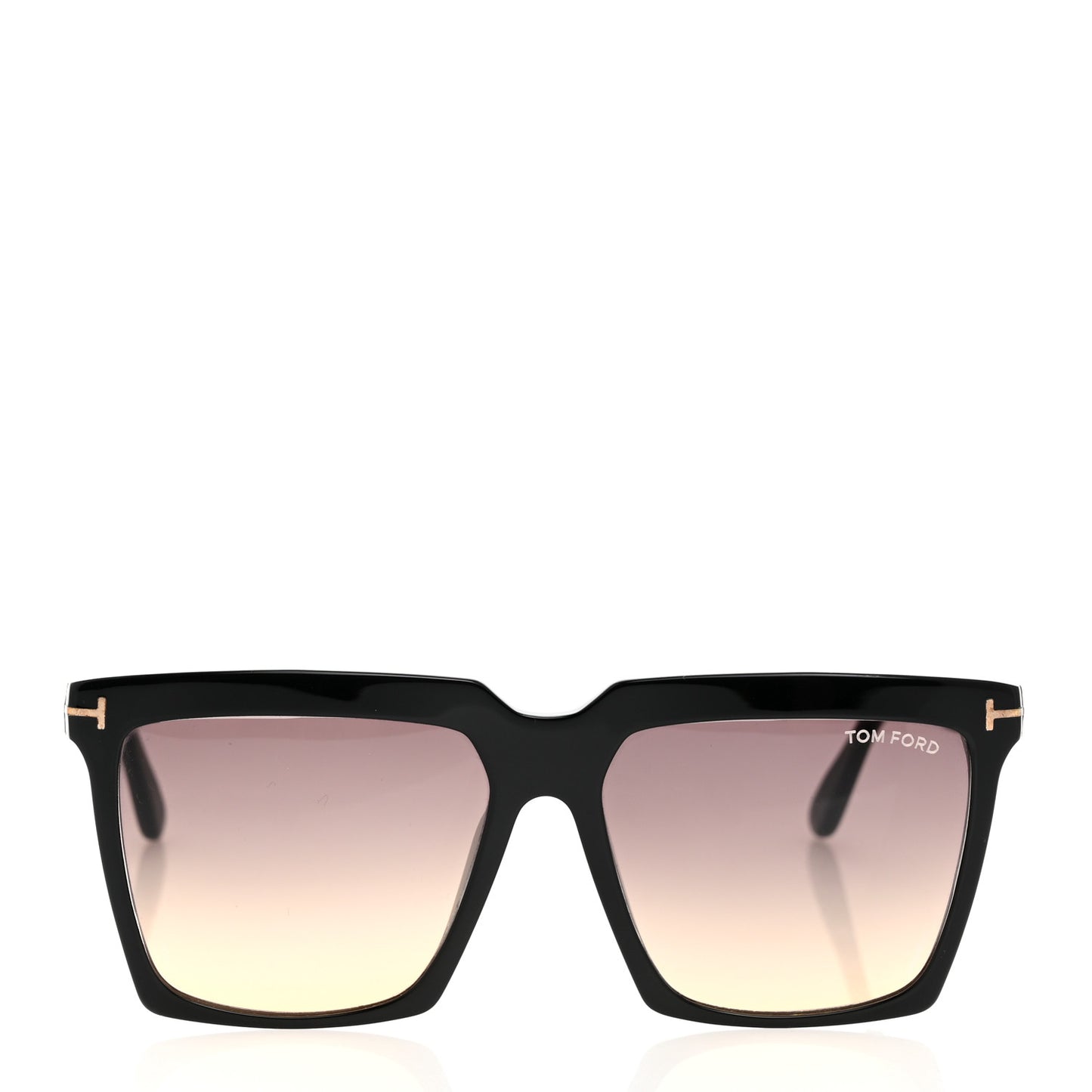 Acetate Sabrina Square Sunglasses TF764 Black