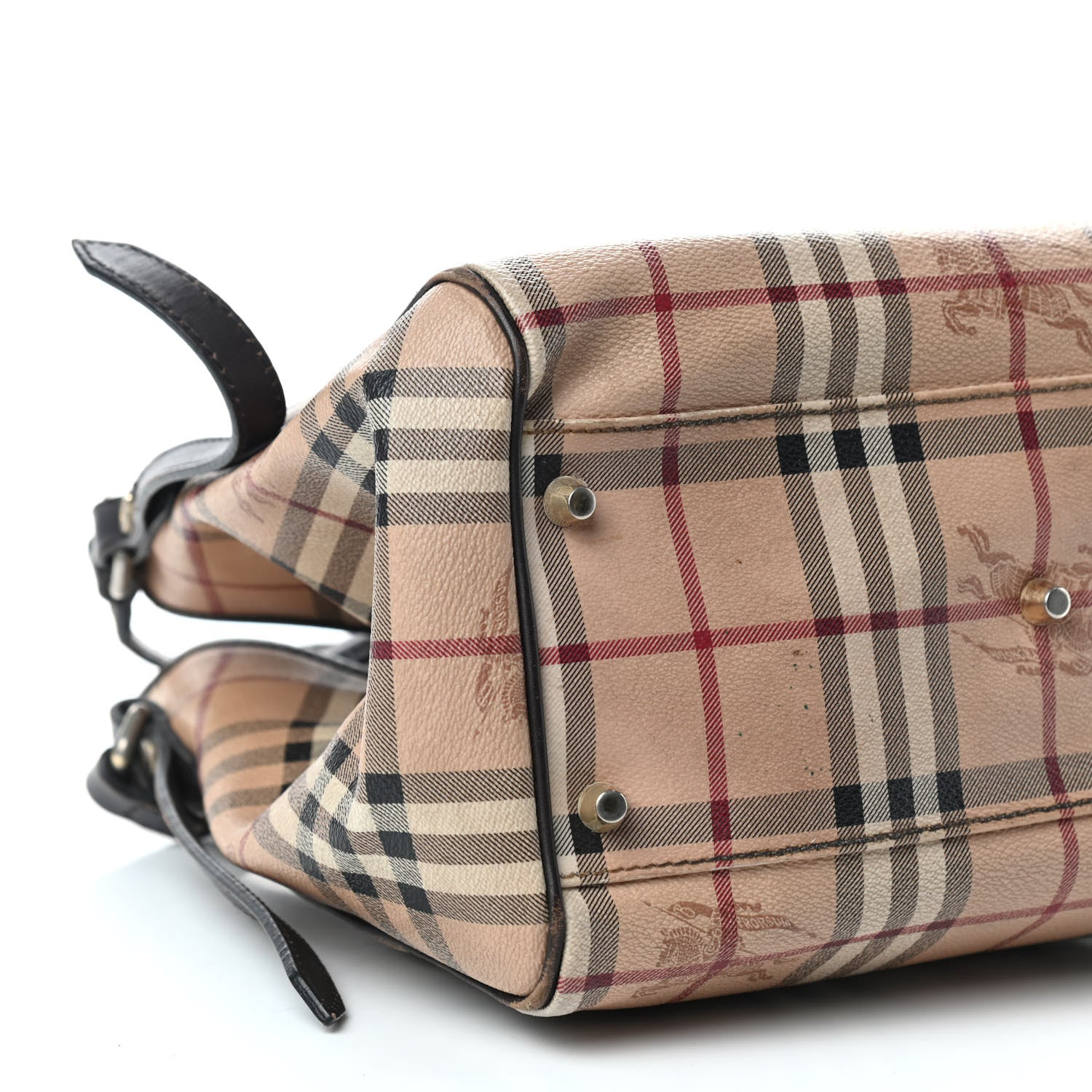 Burberry Haymarket Check Large Canterbury Tote Chocolate 7 of 9