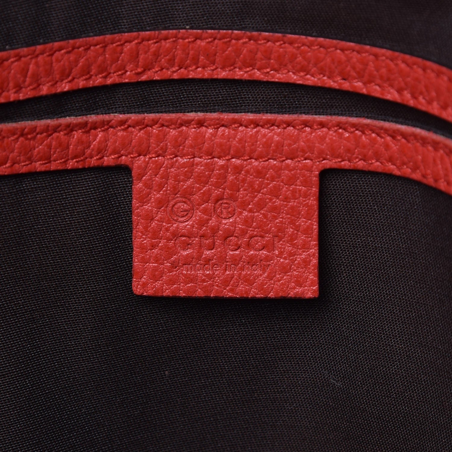 Gucci Pebbled Calfskin Medium Joy Tote Red 6 of 11