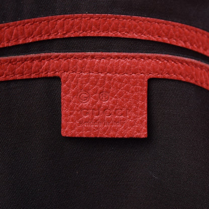 Gucci Pebbled Calfskin Medium Joy Tote Red 6 of 11