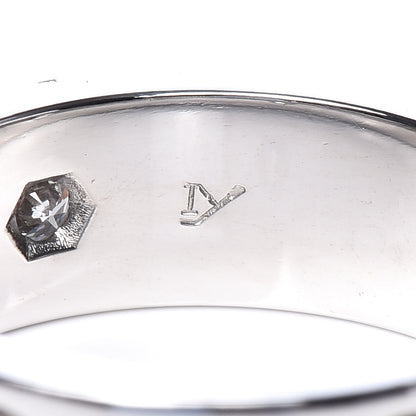 Cartier 18K White Gold 3 Diamond 5.5mm LOVE Ring 47 4.25 6 of 6