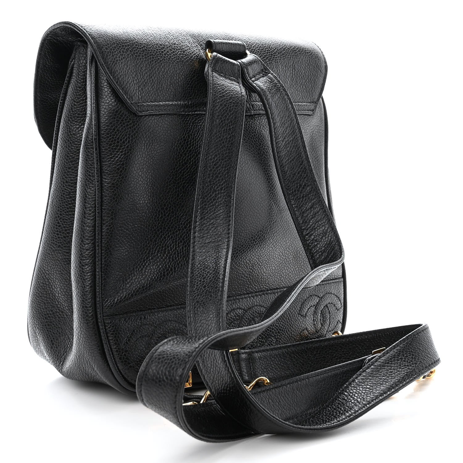 Chanel Caviar CC Backpack Black 3 of 10