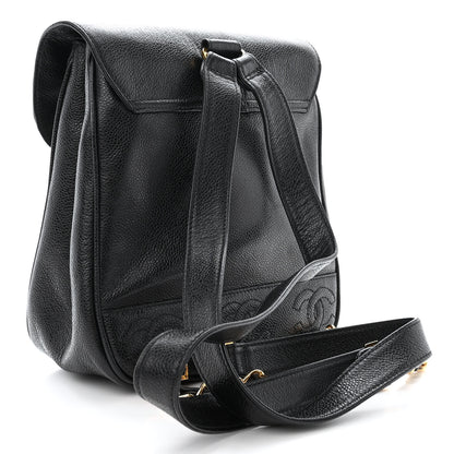Chanel Caviar CC Backpack Black 3 of 10