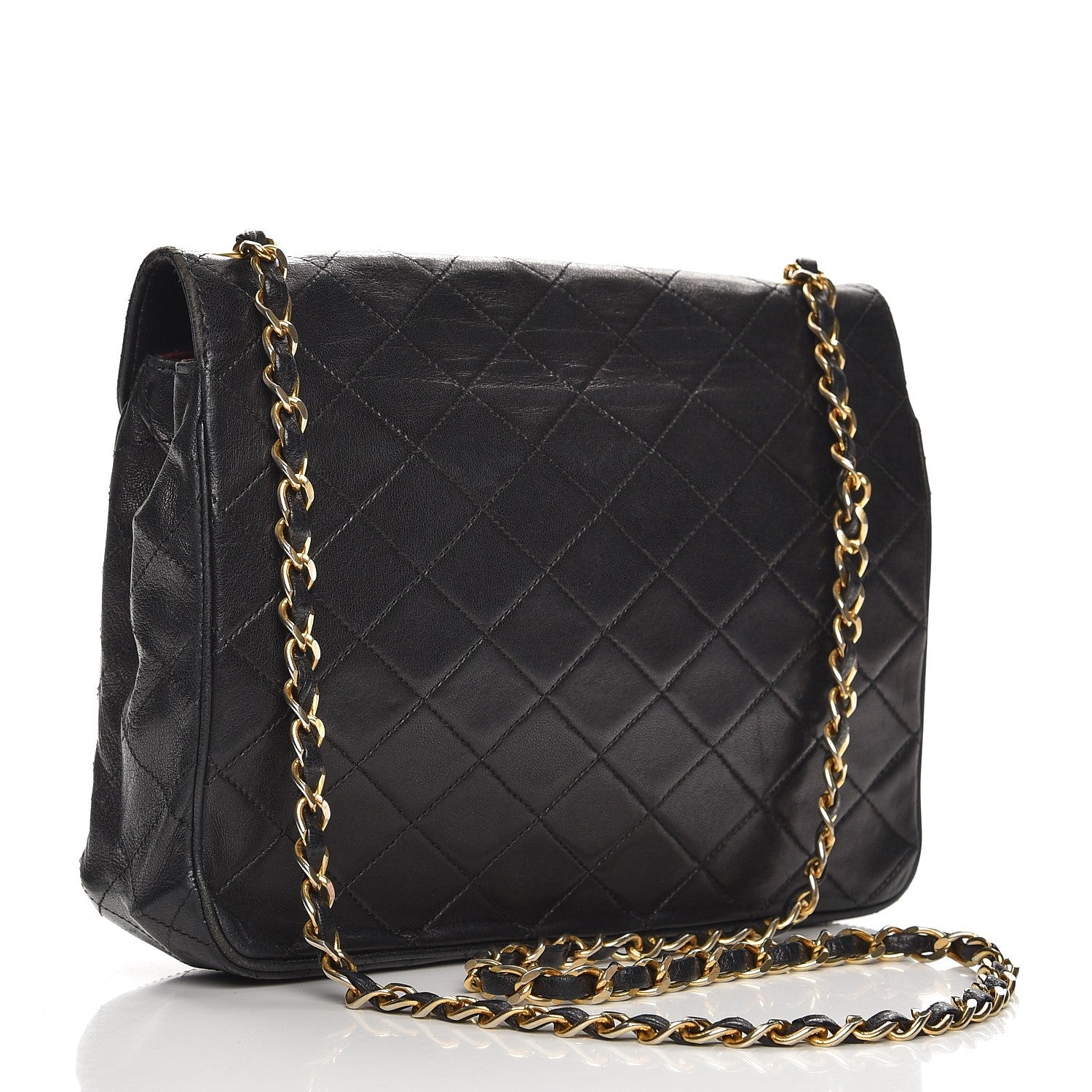 Chanel Lambskin Quilted Small Single Flap Black 3 of 16