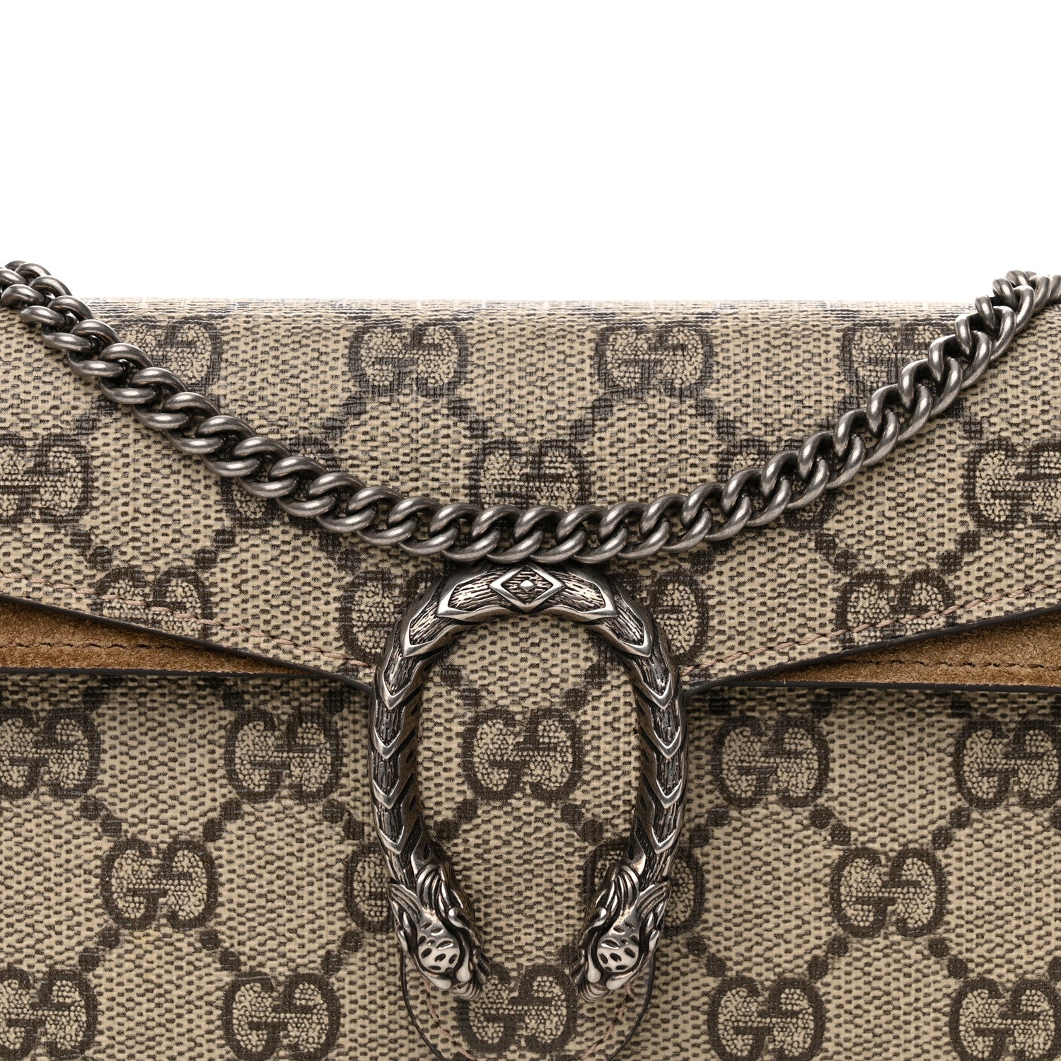 Gucci GG Supreme Monogram Super Mini Dionysus Shoulder Bag Taupe 8 of 12