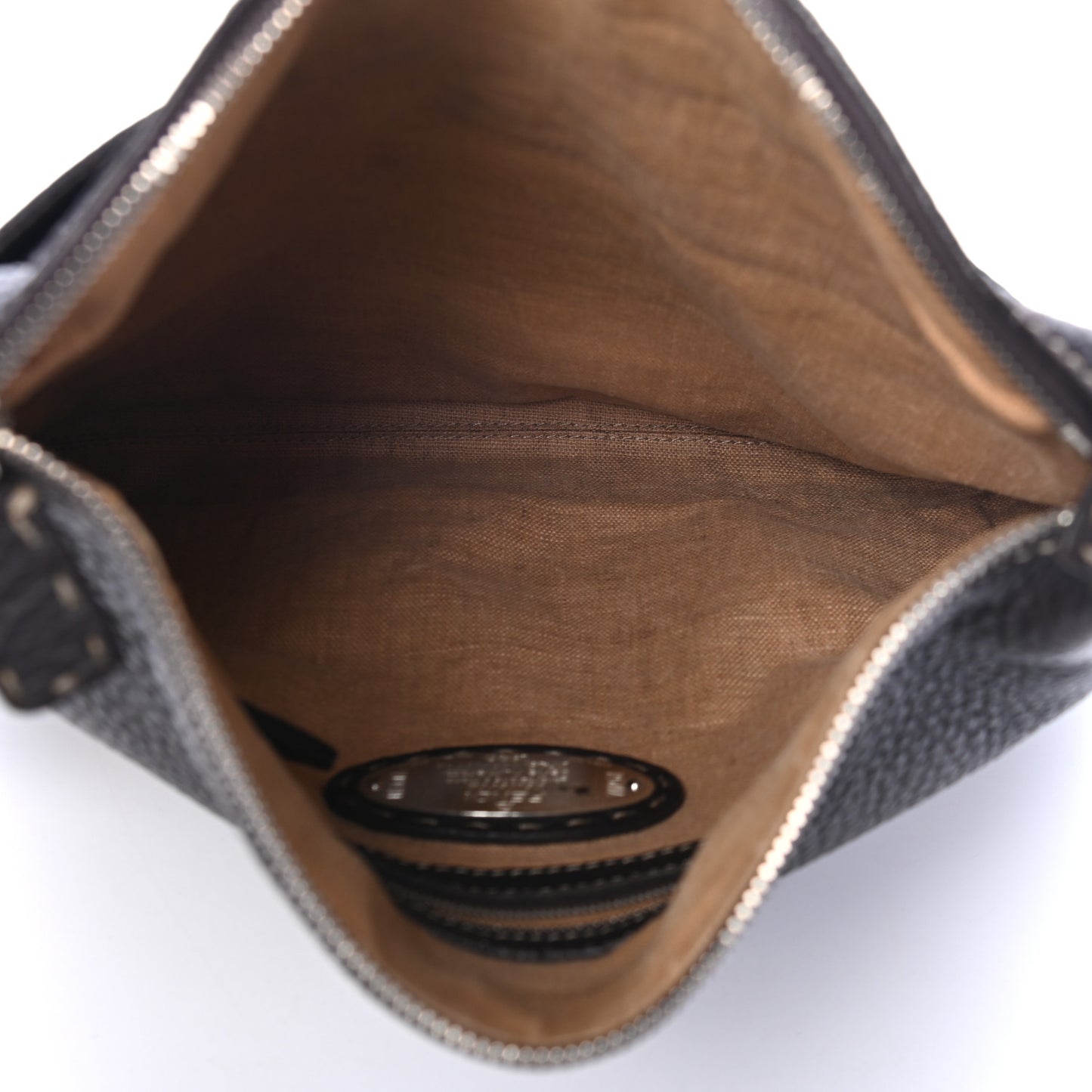 FEND Calfskin Romano Selleria Messenger Brown