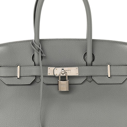 Hermes Togo Birkin 30 Gris Mouette 8 of 10