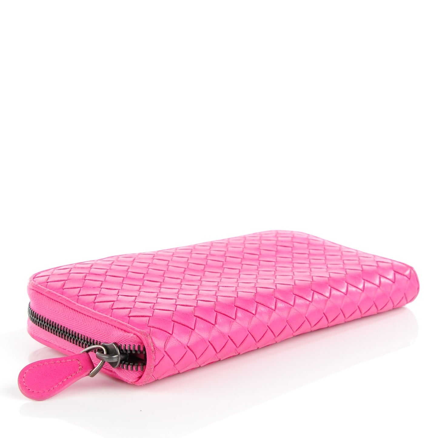 Nappa Intrecciato Zip Around Wallet