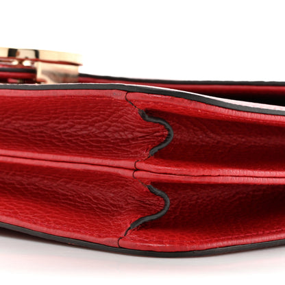 Gucci Dollar Calfskin Interlocking G Shoulder Bag Red 9 of 12