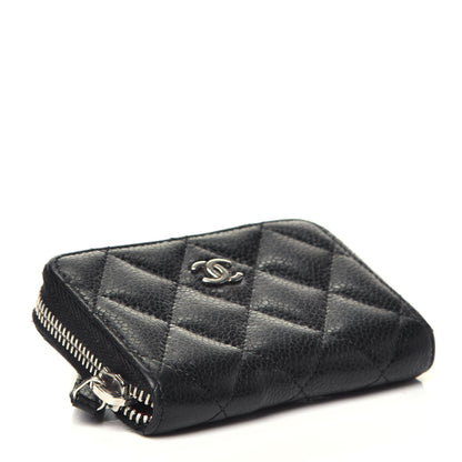 Chanel Caviar Quilted Zip Coin Purse Black 4 of 7