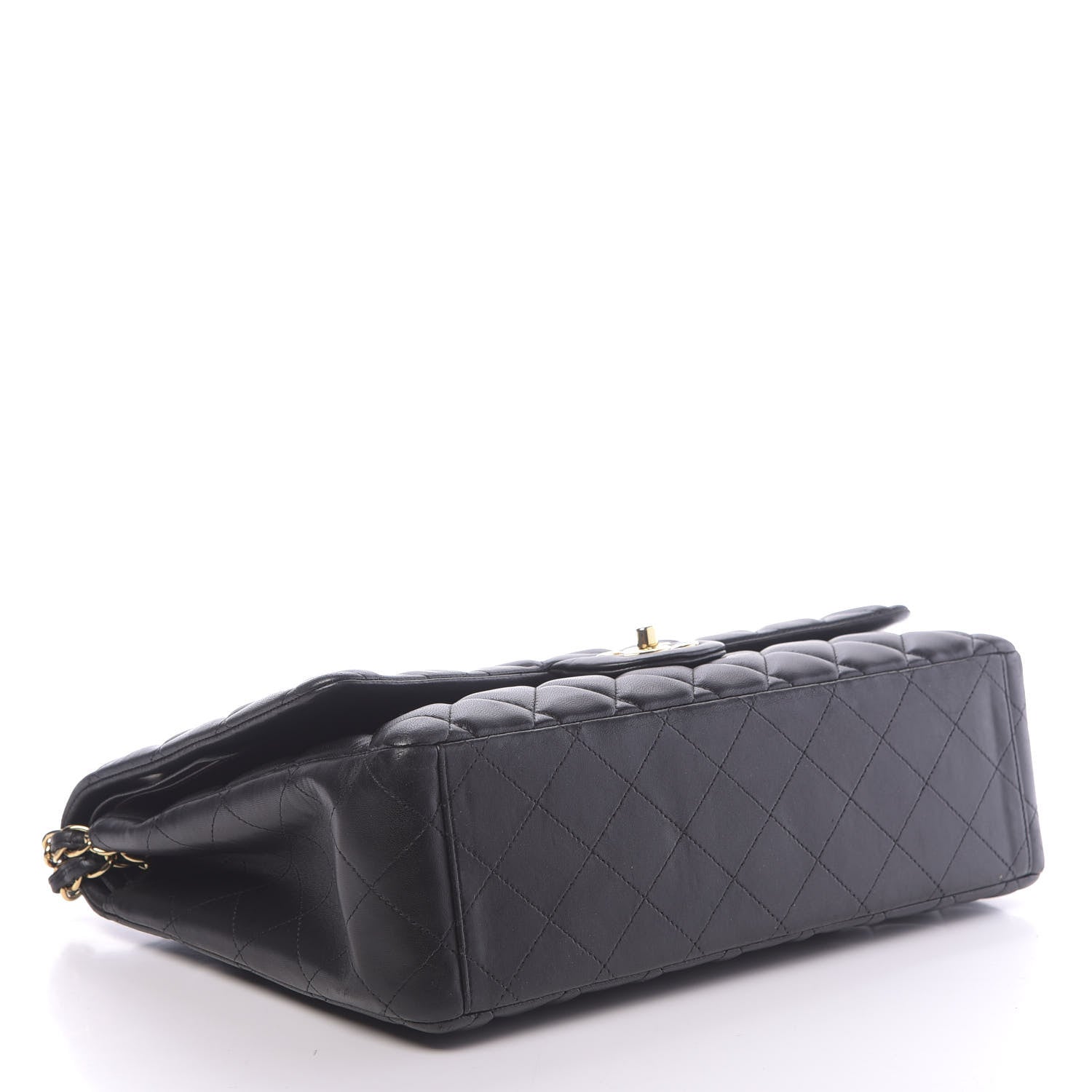 Chanel Lambskin Quilted Maxi Double Flap Black 4 of 13