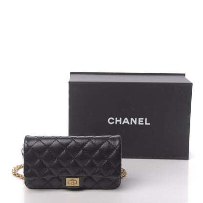 Chanel Aged Calfskin Quilted 2.55 Reissue Chain Waist Bag Black 11 of 11