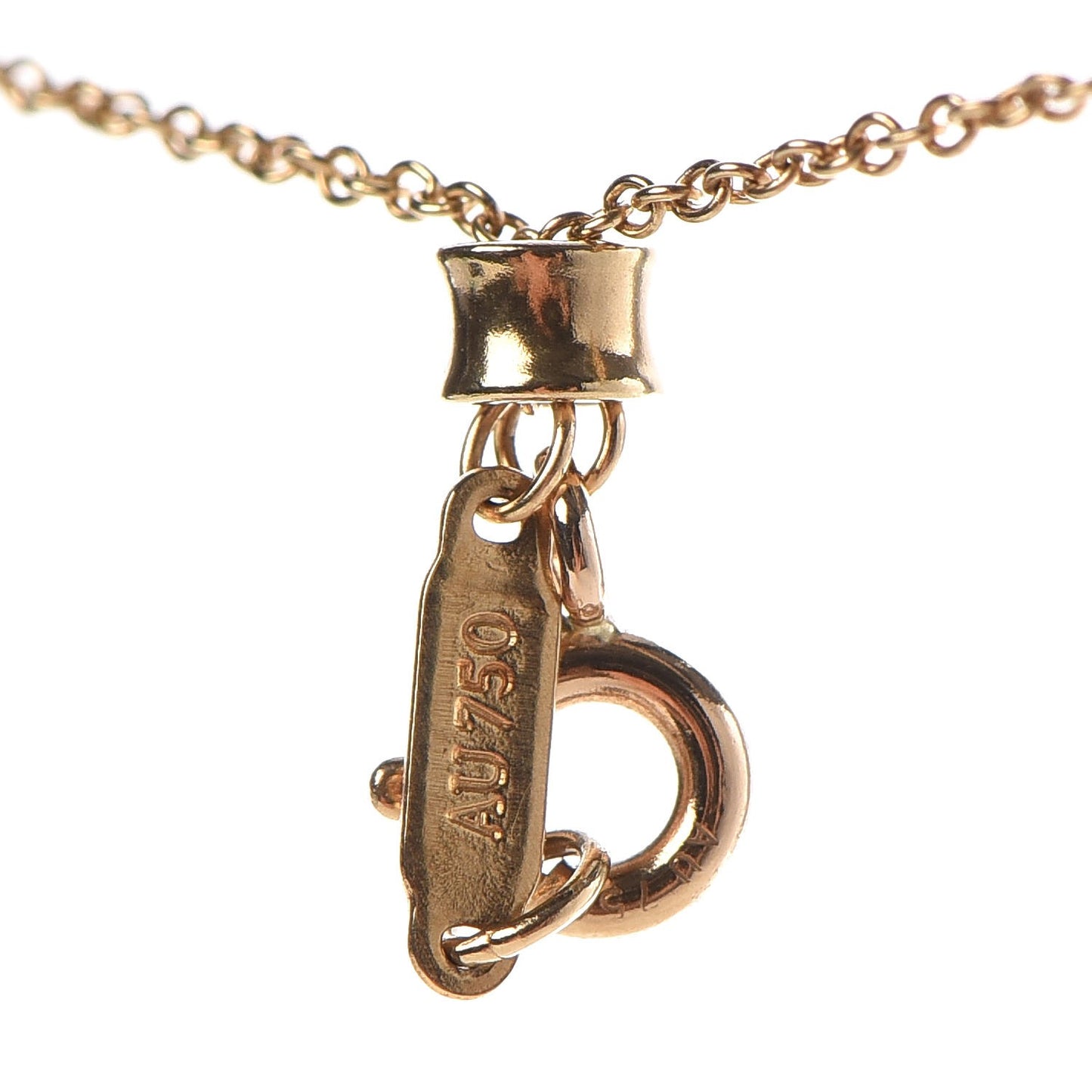 18K Yellow Gold Small Interlocking Circles Pendant