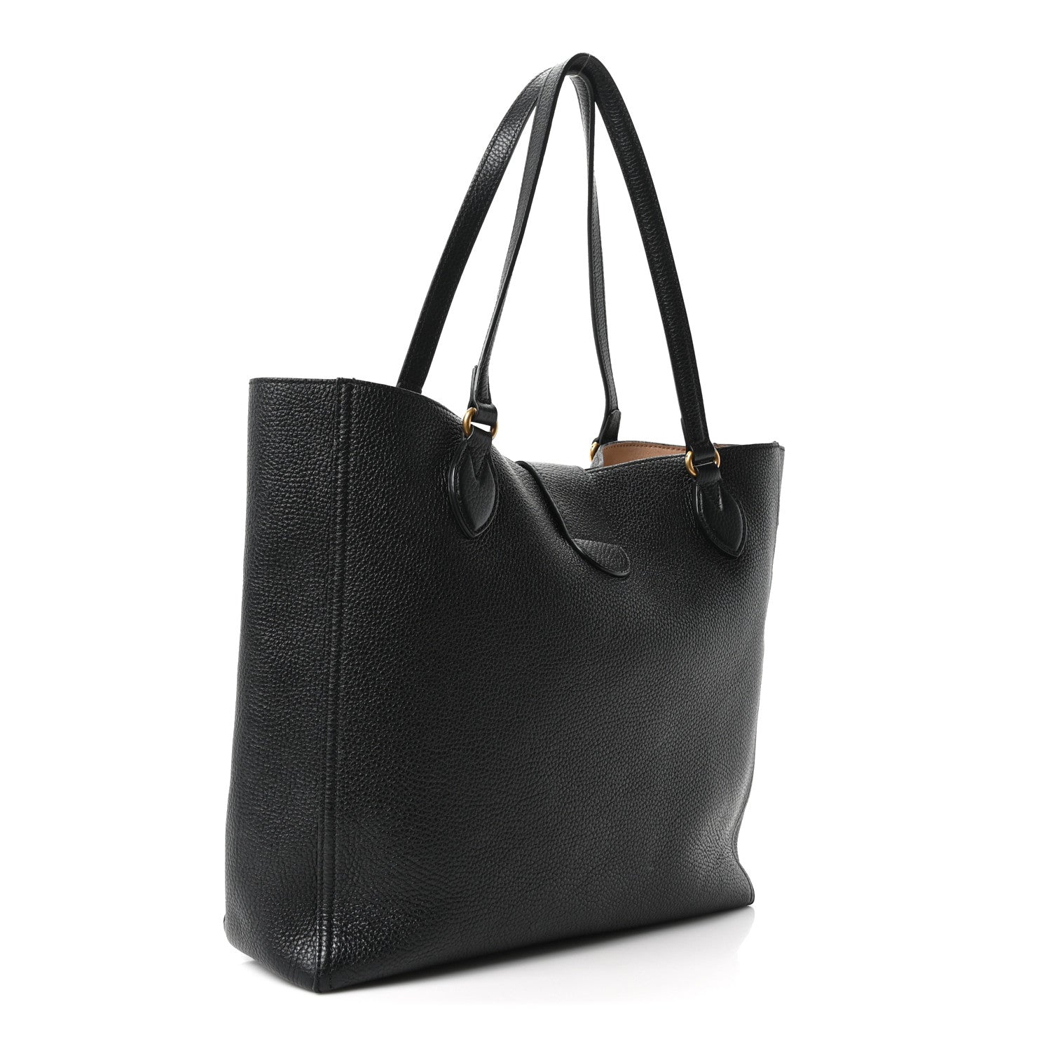 Gucci Grained Calfskin Small Dahlia Tote Black 4 of 11