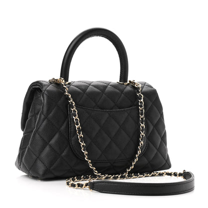 Chanel Caviar Quilted Mini Coco Handle Flap Black 3 of 9