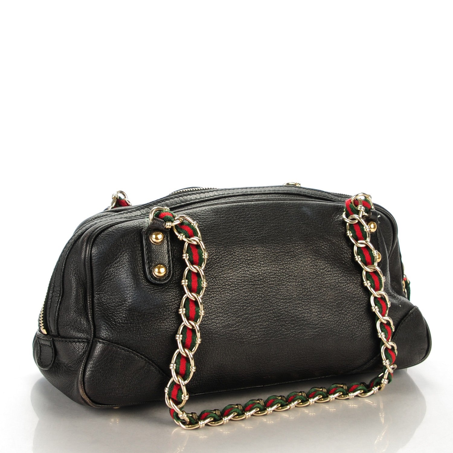 Gucci Goatskin Small Capri Bowler Black 3 of 7
