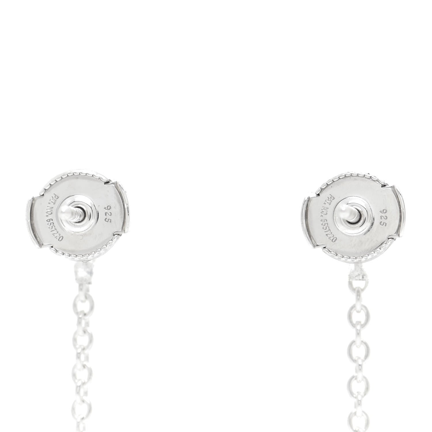 Hermes Sterling Silver Farandole Drop Earrings 3 of 6