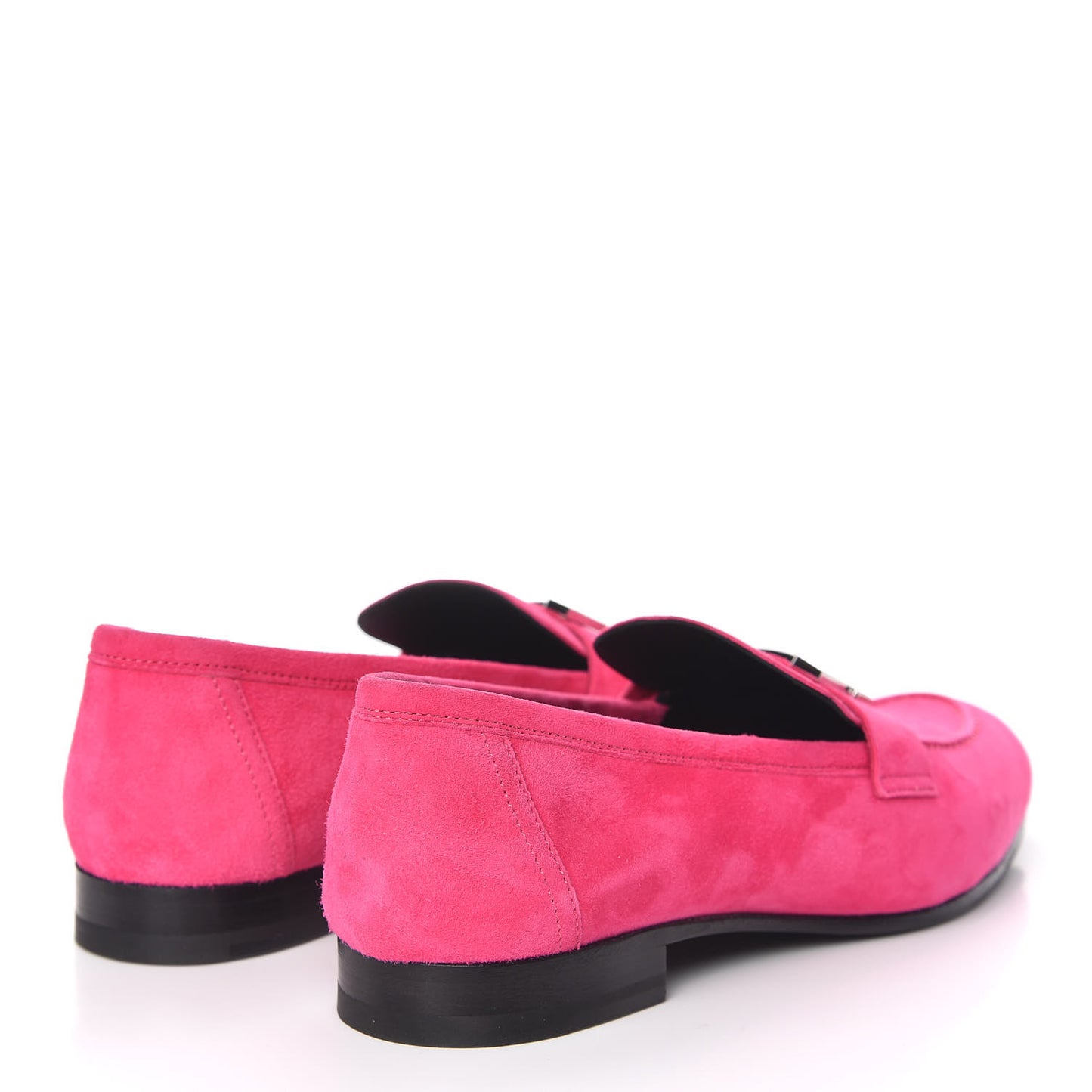 Suede Goatskin Paris Loafers 37 Rose Fuchsia