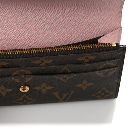 Louis Vuitton Monogram Emilie Wallet Rose Ballerine 7 of 9