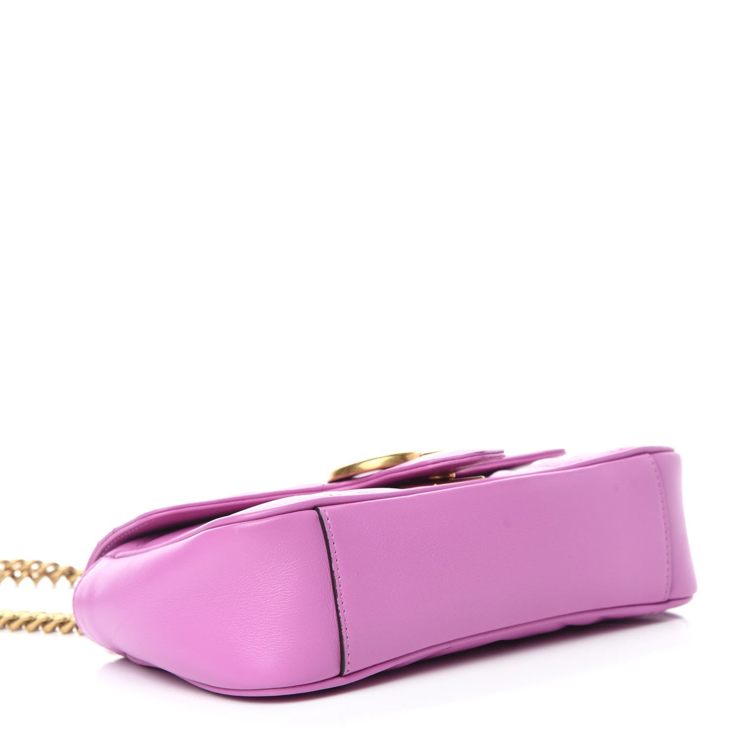 Gucci Calfskin Matelasse Mini GG Marmont Shoulder Bag Candy Mousse 4 of 10
