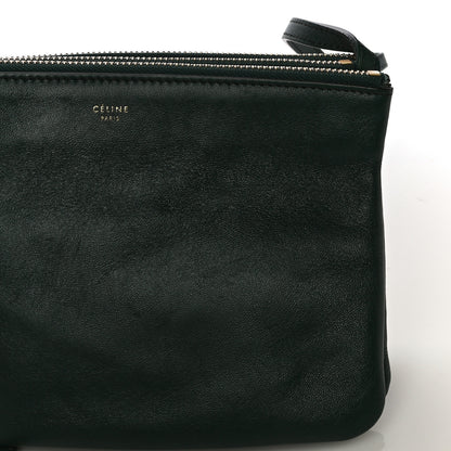 Celine Lambskin Small Trio Crossbody Bag Dark Green 11 of 16