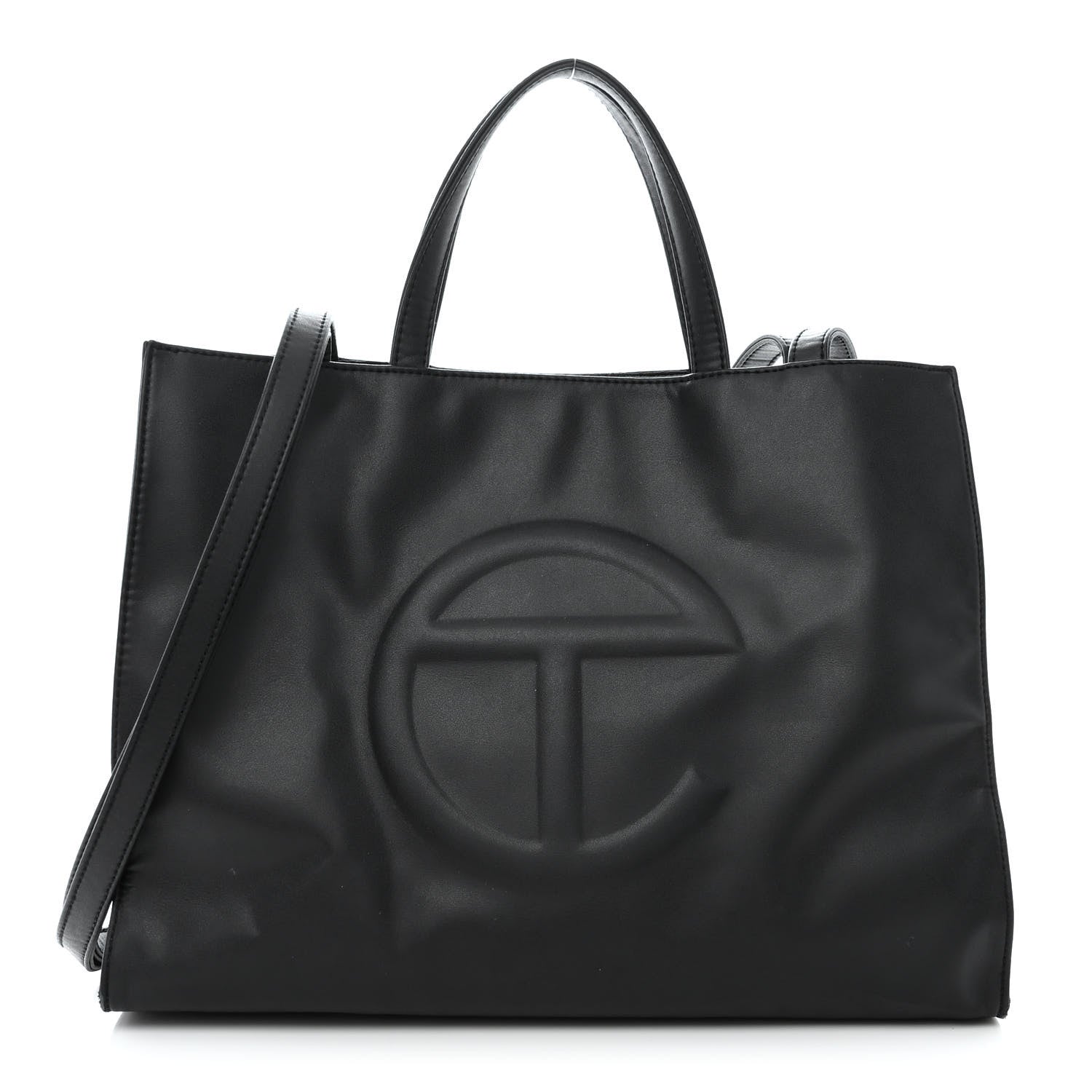 Telfar Vegan Leather Medium Shopping Bag Black 1 of 14