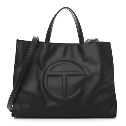 Telfar Vegan Leather Medium Shopping Bag Black 1 of 14