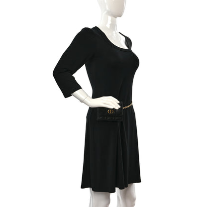 Christian Dior Calfskin Cannage Mini Caro Belt Pouch Black 2 of 9