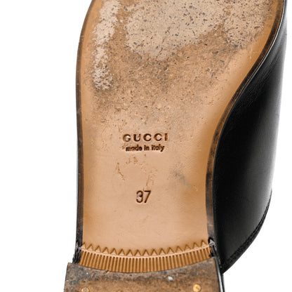 Gucci Calfskin Womens Princetown Slippers 37 Black 8 of 13