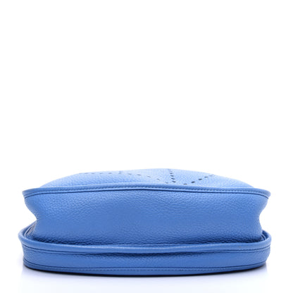 Hermes Taurillon Clemence Evelyne III PM Bleu Paradis 10 of 14