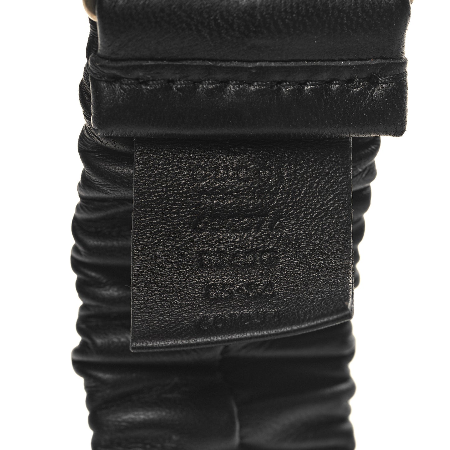 Calfskin Elastic Torchon Double G Belt 85 34 Black