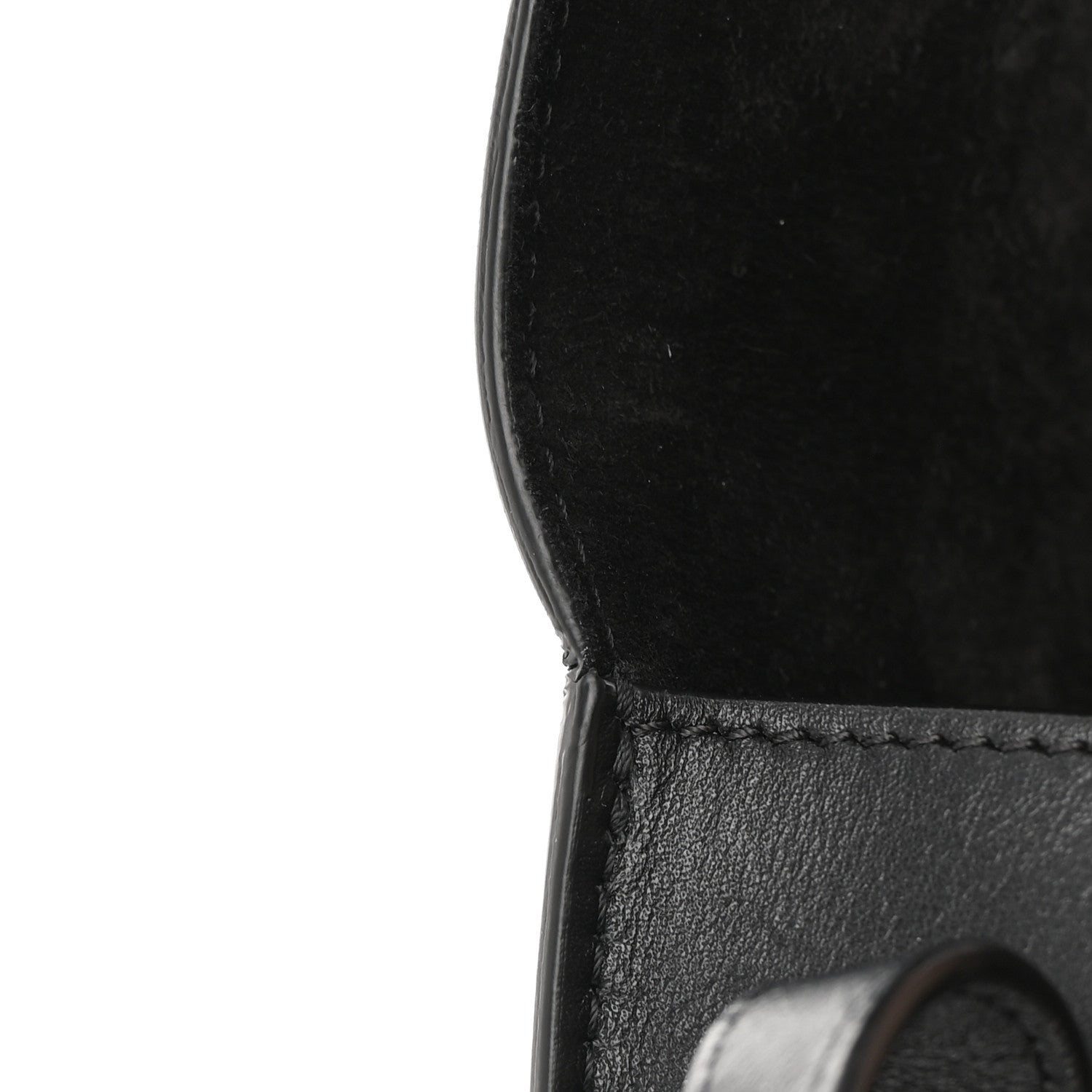 Celine Smooth Calfskin Cuir Triomphe Folco Crossbody Bag Black 14 of 17