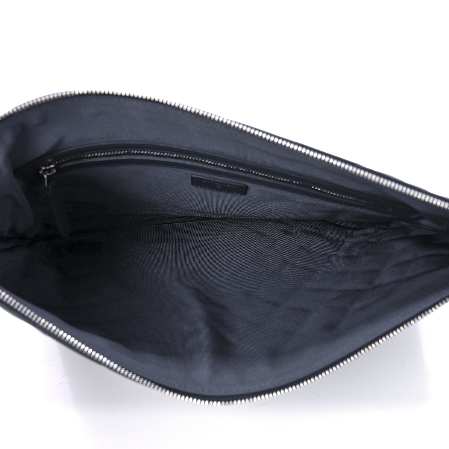 Chanel Lambskin Quilted Large Cosmetic Case Navy 4 of 8