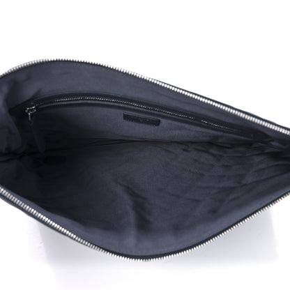 Chanel Lambskin Quilted Large Cosmetic Case Navy 4 of 8