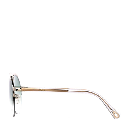 Chloe Mirrored Romie Aviator Sunglasses CE152S Blue 2 of 7