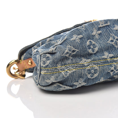 Louis Vuitton Monogram Denim Mini Pleaty Blue 7 of 9