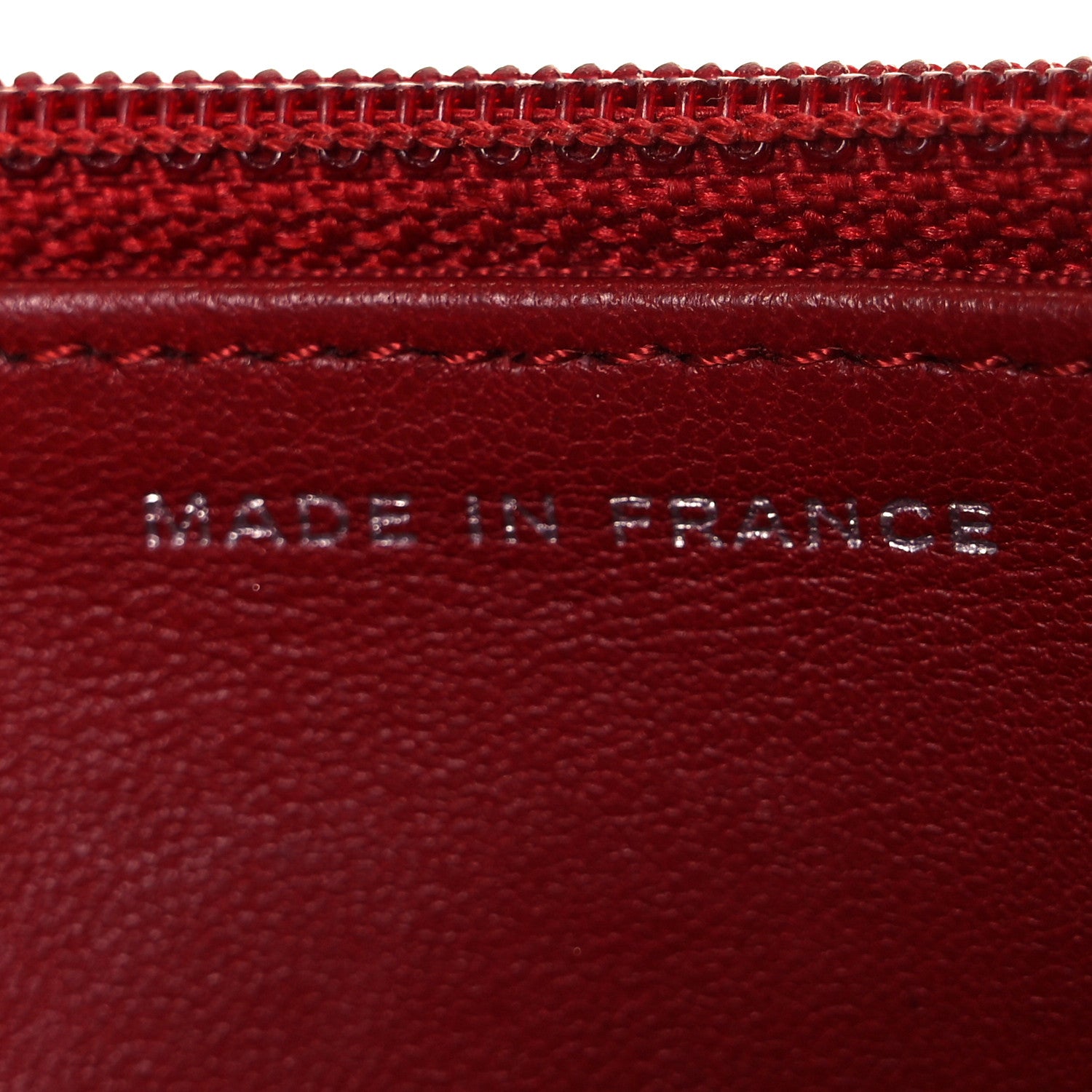 Chanel Lambskin Quilted Wallet On Chain WOC Red 24 of 28