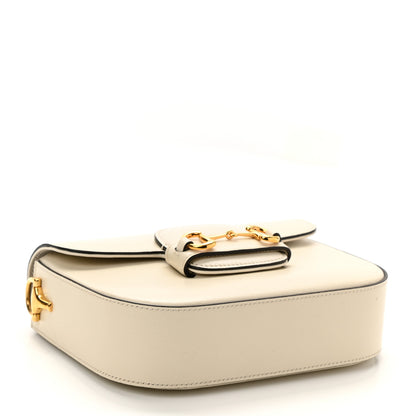 Gucci Azalea Calfskin Web Mini Horsebit 1955 Shoulder Bag Mystic White 4 of 11