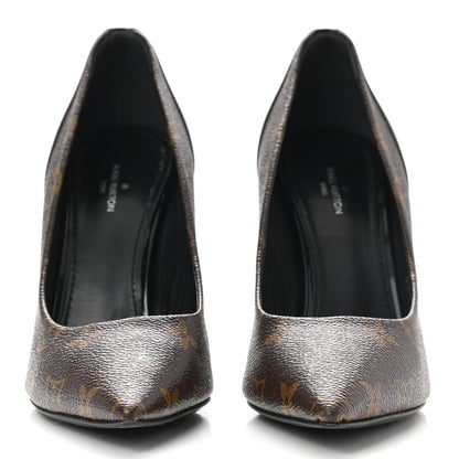 Louis Vuitton Monogram Cherie Pumps 37.5 Black 2 of 9