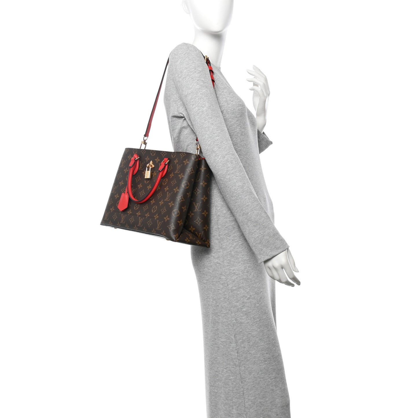 Monogram Flower Tote Coquelicot